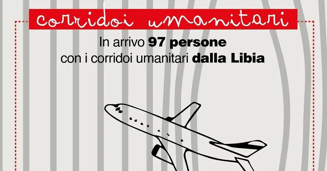 Corridoi umanitari, in arrivo 97 persone con i corridoi umanitari dalla Libia